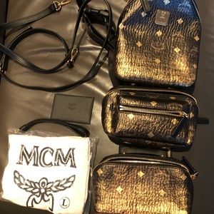MCM Triple bag backpack